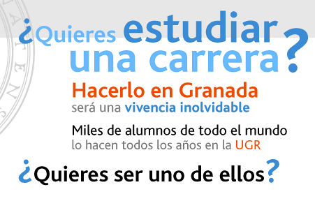 ¿Quieres estudiar una carrera? Hacerlo en Granada será una experiencia única e inolvidable. Miles de alumnos de todo el mundo lo hacen cada año en la UGR ¿Quieres ser uno de ellos?
